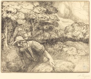 Muž shánění potravy Muž shánění potravy. od Alphonse Legros
