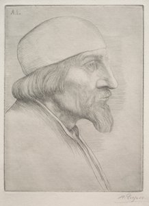 Muž v čepici. od Alphonse Legros