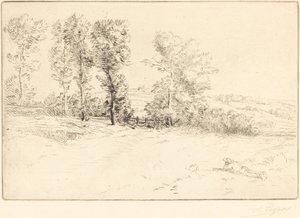 Louka v Sunshine Le pre ensoleille. od Alphonse Legros