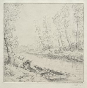 Ráno na řece od Alphonse Legros