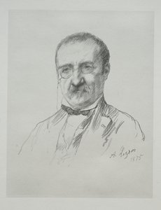 Pan Champfleury, 1875. od Alphonse Legros