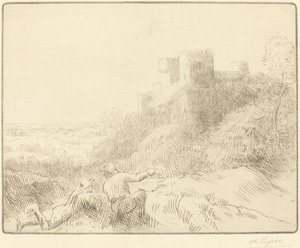 Starý zámek od Alphonse Legros