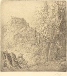 Stará vesnice Staré Město. od Alphonse Legros