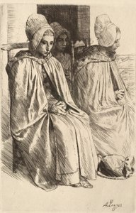 Venkovské ženy z okolí Boulogne od Alphonse Legros