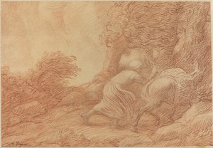 Sedlák a osel. od Alphonse Legros