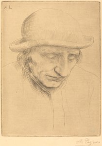 Sedlák v kulatém klobouku Sedlák v kulatém klobouku. od Alphonse Legros