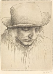 Sedlák v kulatém klobouku Sedlák v kulatém klobouku. od Alphonse Legros