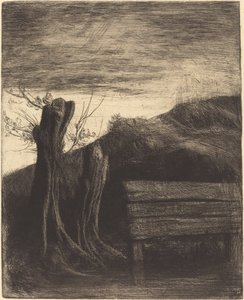 Pollard Willows Les saules tetards. od Alphonse Legros