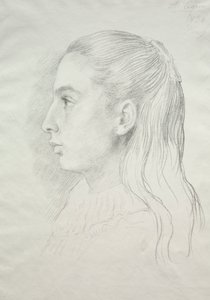 Portrét slečny Nory E. Legrosové od Alphonse Legros
