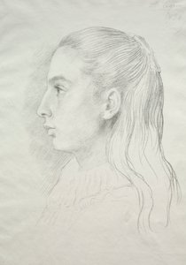Portrét de Mlle. Nora E. Legros, 1896. od Alphonse Legros