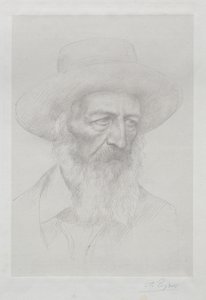 Portrét Alfreda Lorda Tennysona od Alphonse Legros