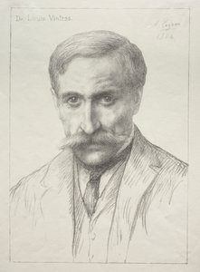 Portrét Dr. Louis Vintras. od Alphonse Legros