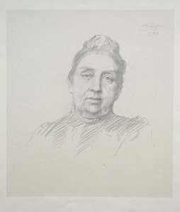 Portrét Madame Kemp, pohled zepředu 3. deska. od Alphonse Legros