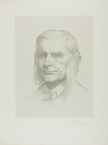 Portrét profesora Huxleyho od Alphonse Legros