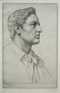 Portrét sira Charlese Holroyda od Alphonse Legros