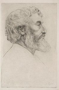 Portrét Sira Fredericka Leightona První deska. od Alphonse Legros