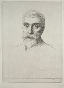 Portrét sira Hirama S. Maxima od Alphonse Legros