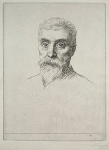 Portrét sira Hirama S. Maxima. od Alphonse Legros