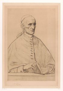 Portrét kardinála Henryho Eduarda Manninga, arcibiskupa westminsterského od Alphonse Legros