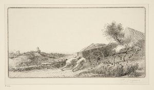 Přinášení sena od Alphonse Legros