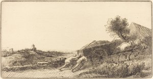 Návrat se senem (Rentrant le foin) od Alphonse Legros