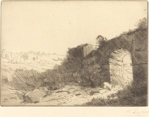Roman Ruin Ruine Romane. od Alphonse Legros