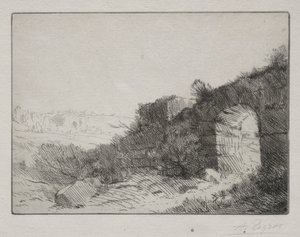 Římské ruiny od Alphonse Legros