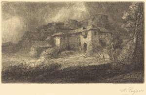 Zříceniny zámku od Alphonse Legros