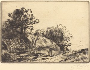 Rustikální scéna (Scene rustique) od Alphonse Legros