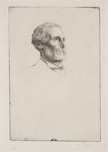 Sir Frederick W. Burton. od Alphonse Legros