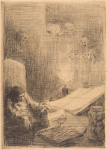 Spící učenec od Alphonse Legros