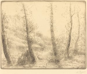 Malé jezero od Alphonse Legros