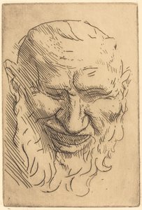 Malá maska ​​Satyr od Alphonse Legros