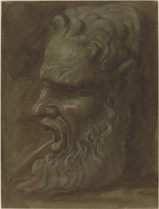 Studium masky. od Alphonse Legros