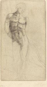 Studie nahé postavy (Etude de figure nue) od Alphonse Legros