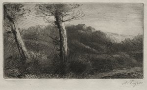 Západ slunce od Alphonse Legros