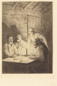 Večeře chudých od Alphonse Legros