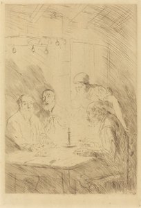 Večeře chudých Večeře v bídě. od Alphonse Legros