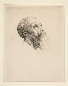 Hlava modelky od Alphonse Legros