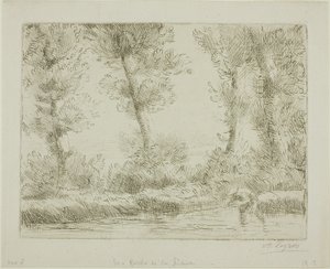 Banks of the Liane od Alphonse Legros