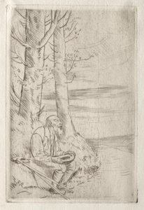 Slepý žebrák. od Alphonse Legros