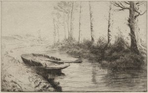 Kanál, ráno od Alphonse Legros