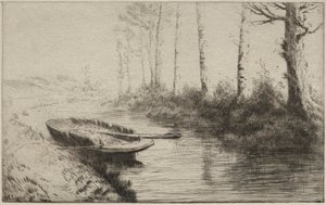 Kanál, ráno. od Alphonse Legros