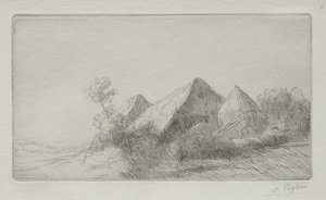 Přístřešek na vozíky. od Alphonse Legros