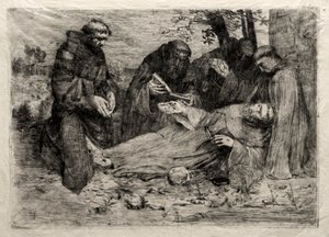 Smrt svatého Františka od Alphonse Legros