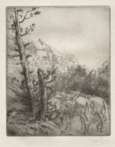 Farma na kopci. od Alphonse Legros