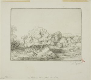Hamlet u jezera od Alphonse Legros