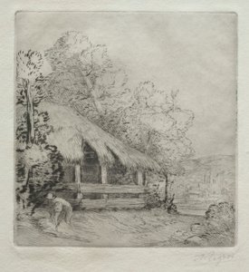 Malá bouda (Le Petit Hangar) od Alphonse Legros