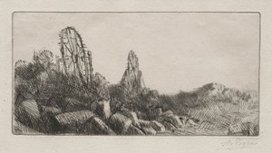 Staré kamenné lomy v Montrouge. od Alphonse Legros