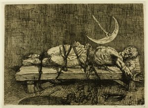 Jáma a kyvadlo, druhá deska od Alphonse Legros